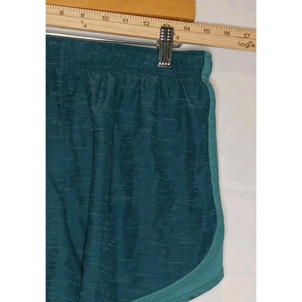 Nike Running Shorts Women's Size Large DARK BLUE  and TURQUOISE Lined